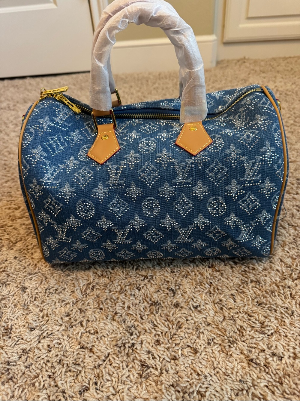 Blue Denim bag either Gold Hardware - Picture 6 of 11